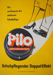Werbeplakat: Pilo Schuhpflege.