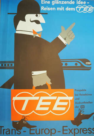 Werbeplakat: Trans-Europ-Express TEE. - Foto 1
