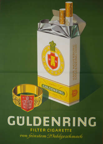 Werbeplakat: Güldenring Zigaretten. - фото 1