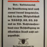 Plakat: Bekanntmachung des Landes Baden-Württemberg. - фото 1