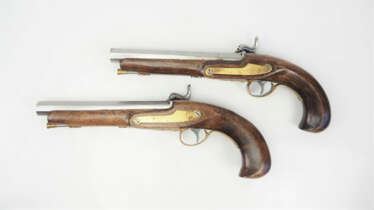 Paar Vorderlader Pistolen Kaliber .45.