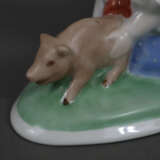Porzellanfigur "Mädchen mit Glücksschwein" - Foto 4