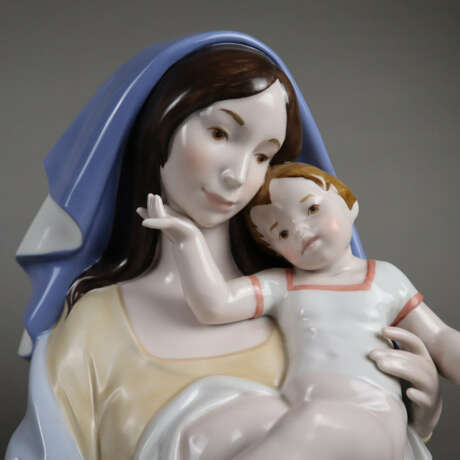 Porzellanskulptur Madonna mit Kind - Foto 2