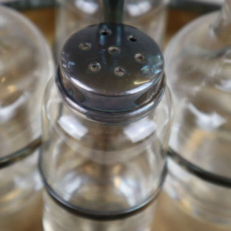 Gewürzmenage mit 4 Glasgefäßen - Foto 9