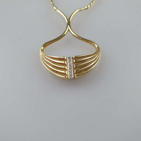 Goldcollier mit Diamantbesatz - Foto 5