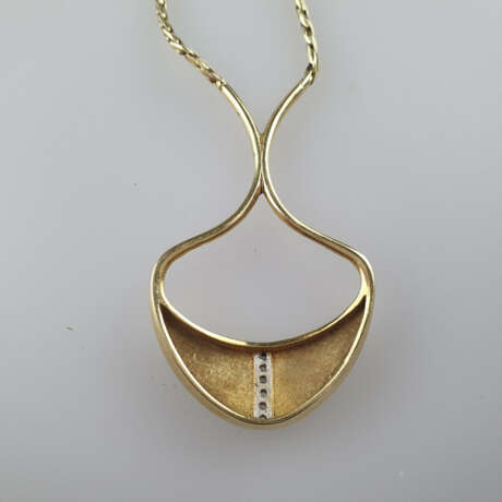 Goldcollier mit Diamantbesatz - photo 6