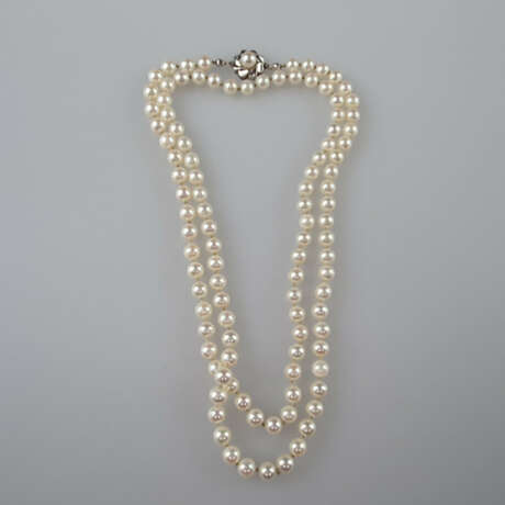 Perlenkette mit Goldschließe - фото 2