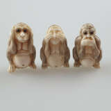 Drei Netsuke „sanbiki no saru“ - Foto 1