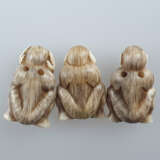 Drei Netsuke „sanbiki no saru“ - photo 6