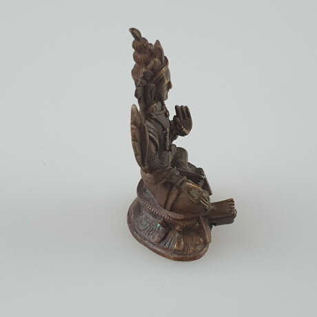 Miniaturfigur des Avalokiteshvara (Khasarpani Lokeshvara) - Foto 4