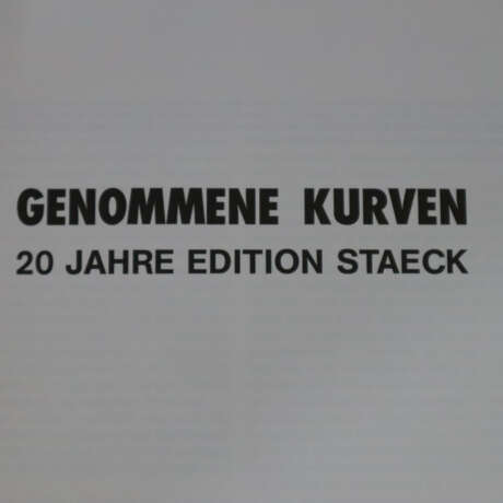 Signierter Buchband "Genommene Kurven. 20 Jahre Edition Staeck" - Foto 14