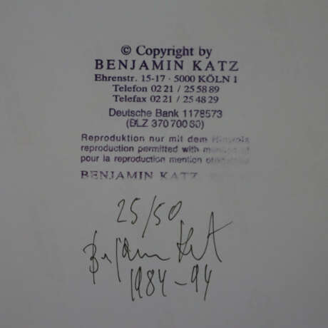 Katz, Benjamin (*1939) - фото 5