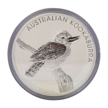 Australien/SILBER - 1 Kilo 999 Silber Kookaburra 2010 - photo 1
