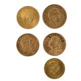 GOLD! - 5 Klassische Münzen, - Foto 1