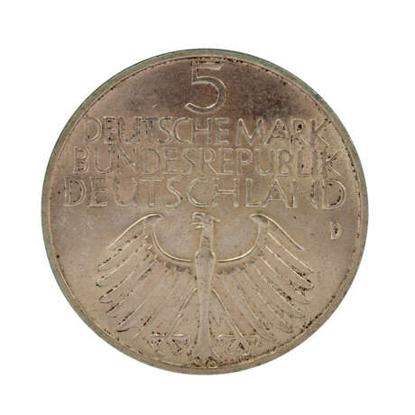 BRD - 5 Deutsche Mark 1952 D - Foto 2