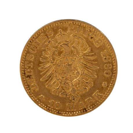 Deutsches Kaiserreich / Preussen - 10 Mark 1880, - фото 2