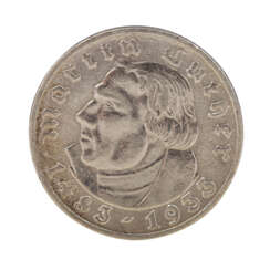 Deutsches Reich - 5 Reichsmark Luther 1933/A,