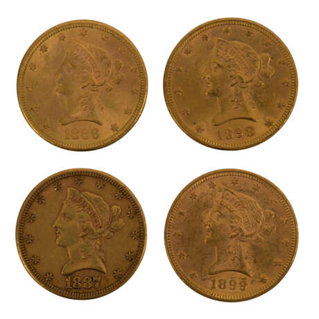 USA/GOLD - 4 x 10 Dollars Liberty Head - Foto 1