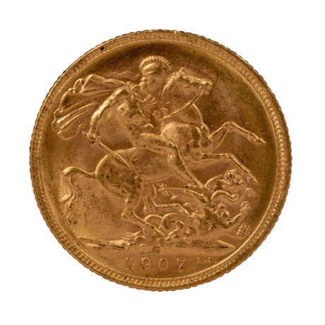 Australien/GOLD - 1 Sovereign 1907 M, - фото 2