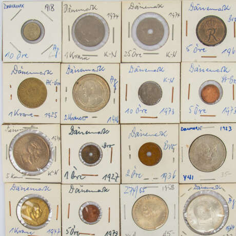 Dänemark - Konvolut von 55 verschiedenen Münzen, - фото 4