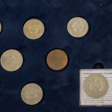 2 Schatullen mit Silbermünzen BRD, - photo 4