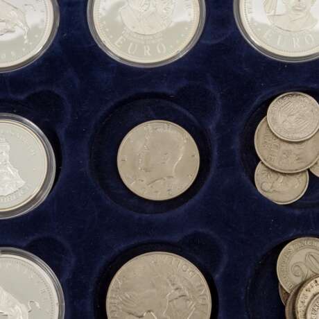2 Schatullen mit Silbermünzen BRD, - photo 7