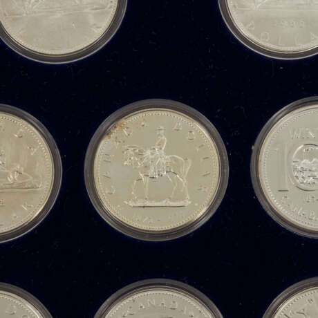 Kanada - Schatulle mit den offiziellen Silbergedenkmünzen, - photo 2