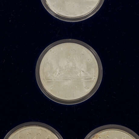 Kanada - Schatulle mit den offiziellen Silbergedenkmünzen, - photo 3