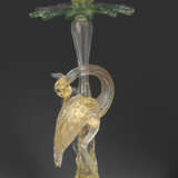 Figürlicher Murano-Kerzenleuchter mit Reiher - Foto 1