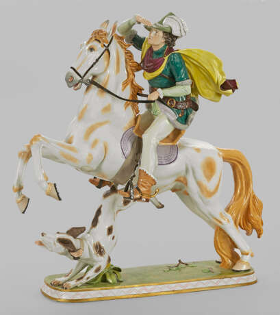 Große Figur "Jäger zu Pferd" - Foto 1