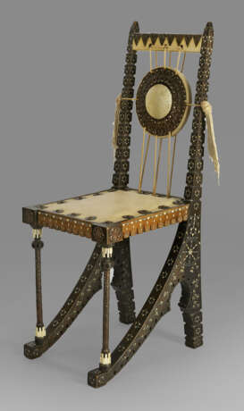 Zierlicher Salon-Stuhl von Carlo Bugatti - Foto 1