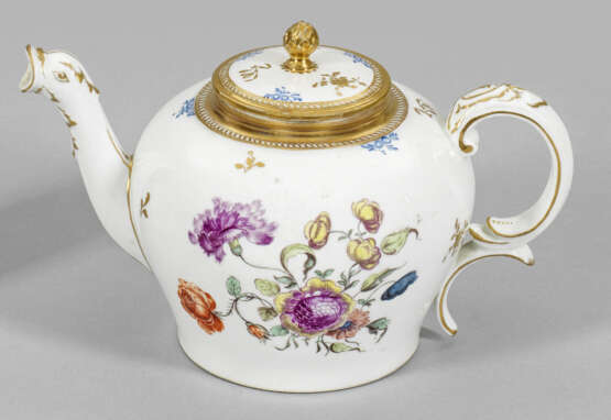 Teekanne mit Blumendekor - фото 1