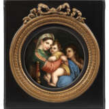 Porzellangemälde "Madonna della Sedia" - Foto 1