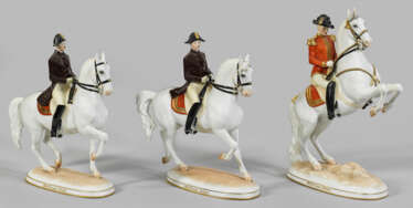 Drei Reiterfiguren aus der Serie