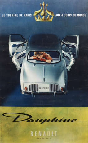 Französisches Plakat für Renault Dauphine - Foto 1