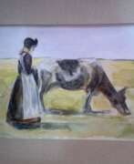 Aida Gevorgyan (geb. 1999). девочка с коровой