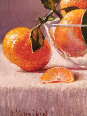 Tangerines Stretched canvas Oil Realism Still life Russia 2020 - photo 3