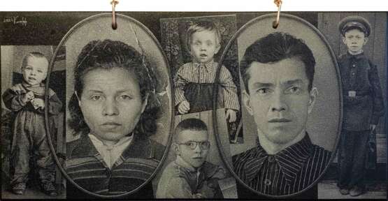 Семейная фотография. Granit Gravur Porträt Russland 2021 - Foto 1