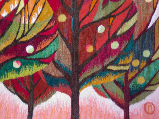 Яблоневый сад (уменьшенная) Wool Tapestry Ukraine 2021 - photo 4