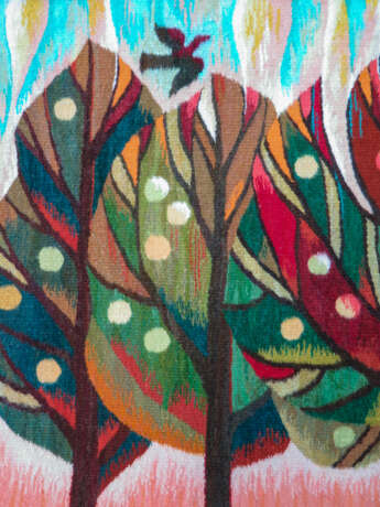 Яблоневый сад (уменьшенная) Wool Tapestry Ukraine 2021 - photo 5