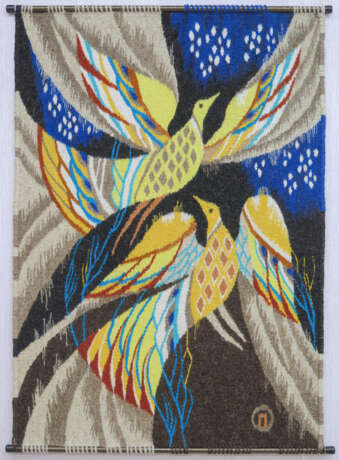 Golden birds Wool Tapestry Ukraine 2019 - photo 1