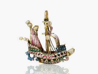 Anhänger in Form eines Segelschiffes - Venedig, 2. Hälfte 19. Jahrhundert