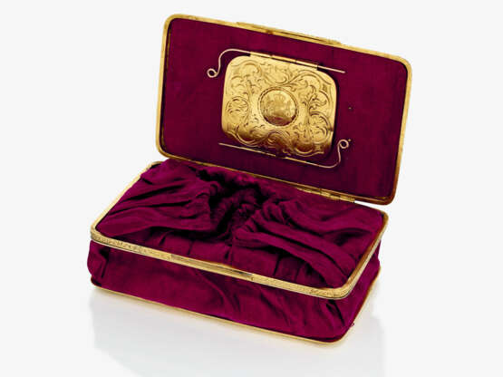 Geldbörse in Form einer prächtigen Golddose - Paris oder London, um 1843 - Foto 3