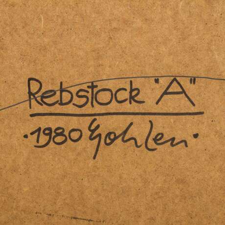 GOHLEN (Maler/in 20./21 Jh.), "Rebstock A", - фото 5