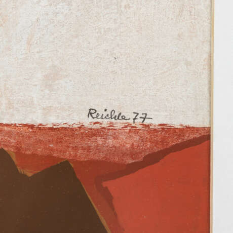 REICHLE, PAUL (1900-1981), 2 Abstrakte Kompositionen mit Textcollagen, - photo 8