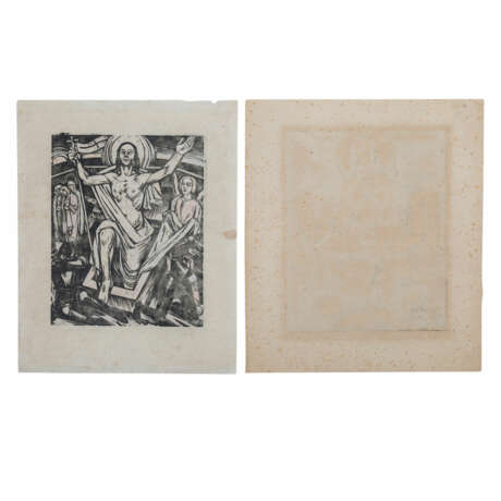 GITZINGER, PETER (1899-?), 2 Szenen aus dem Christusleben, 1931, - Foto 6