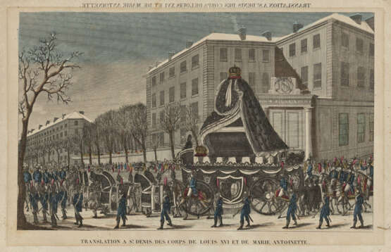 Frankreich um 1815 - ''Translation à St. Denis des corps de Louis XVI et de Marie Antoinette'' - photo 2