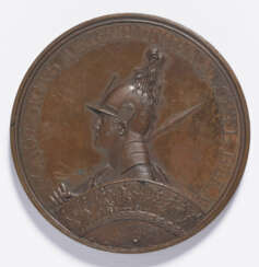 Medaille auf die Befreiung Moskaus 1812 - Russland, 1834 A. Klepikov nach Fjodor PetrowitchTolstoi (1783 St. Petersburg - 1873 ebenda)