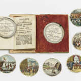 Zinn-Steck-Taler mit Darstellungen der Herrschaft der Hundert Tage und Waterloo - Deutschland, um 1815 - photo 2