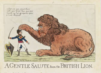 England um 1803/04 - ''A Gentle Salute from the British Lion''